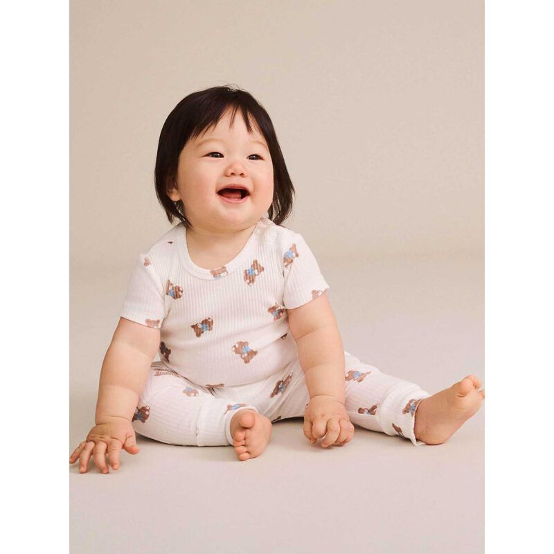 Huxbaby Tumbling Bow S/Slv Bodysuit image number 1